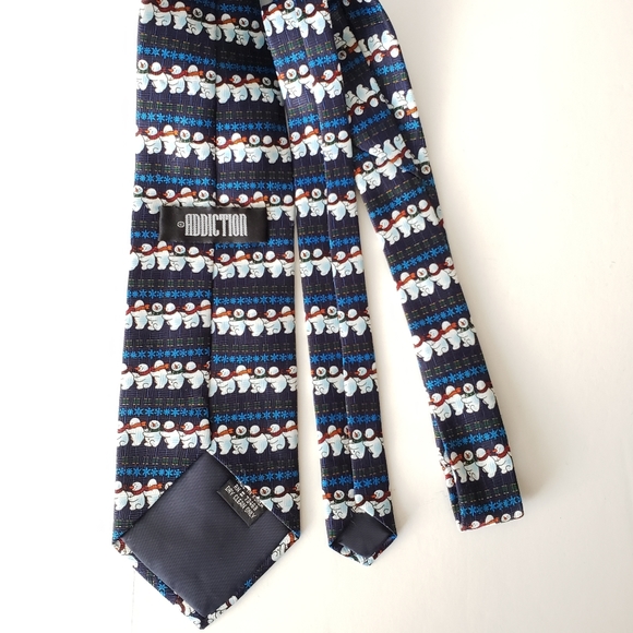 Addiction Ugly Christmas Tie Snowman - Picture 3 of 7